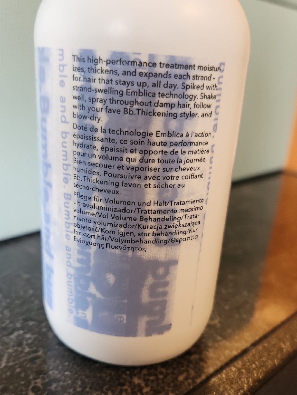 Bumble and bumble Thickening Go Big Treatment - White and Light Blue Label - Picture 3 of 5